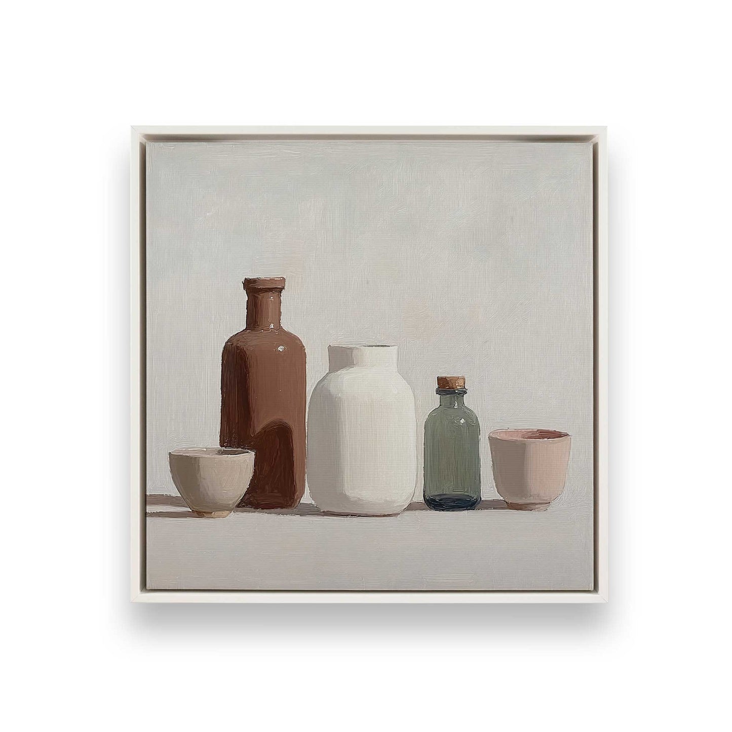 [Color:Opaque White], Picture of art in a White frame