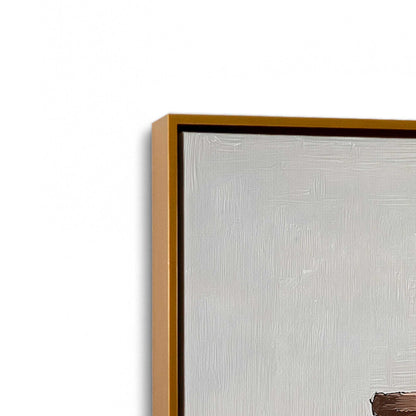 [Color:Polished Gold], Picture of art in a Polished Gold frame at an angle