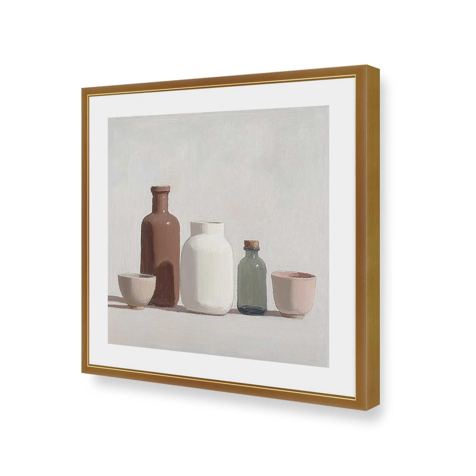 [Color:Polished Gold], Picture of art in a Polished Gold frame of the corner