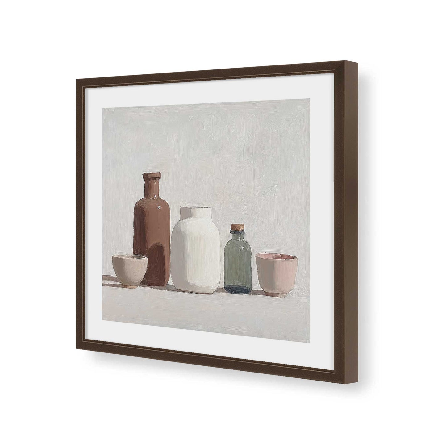 [Color:Espresso], Picture of art in a Espresso frame of the corner