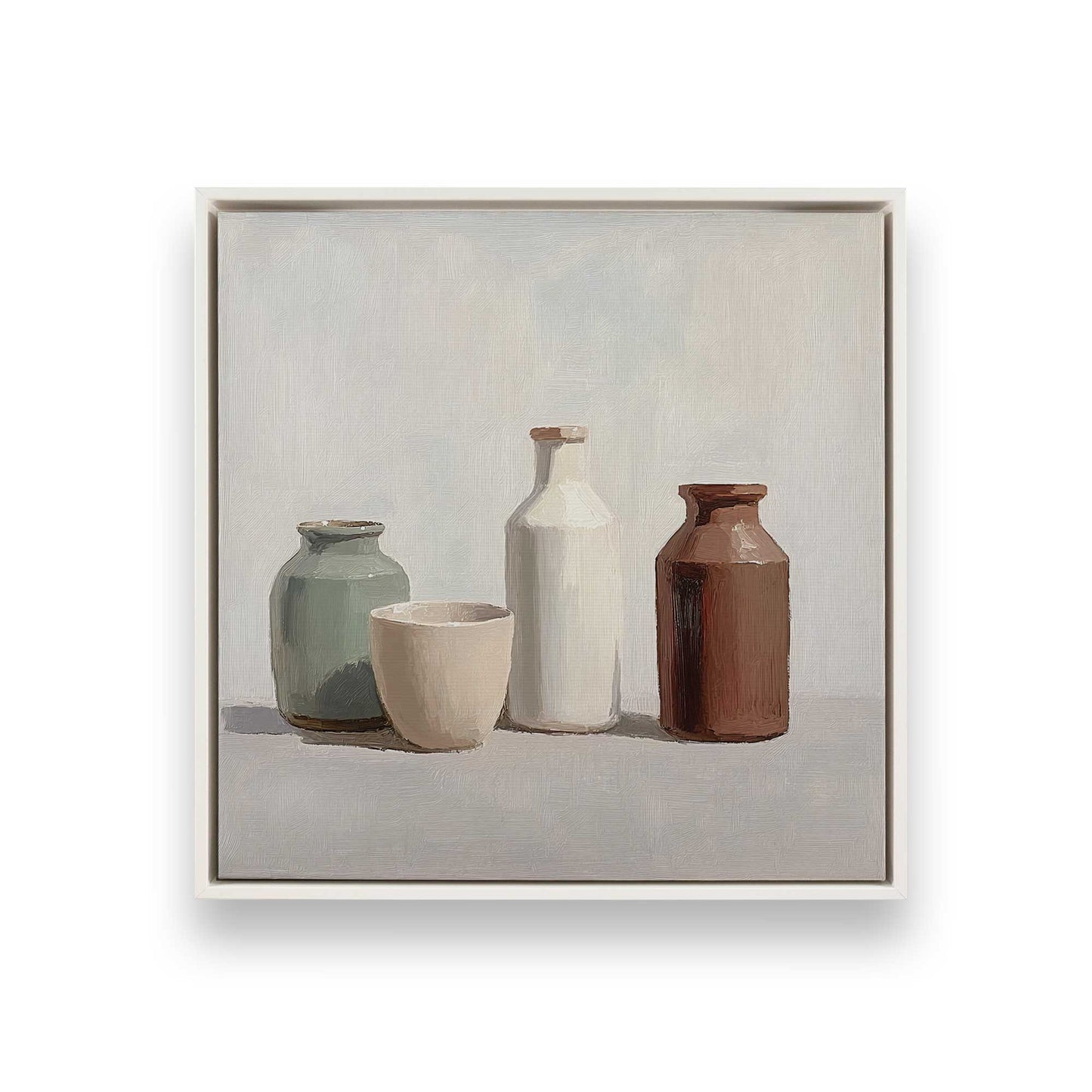[Color:Opaque White], Picture of art in a White frame