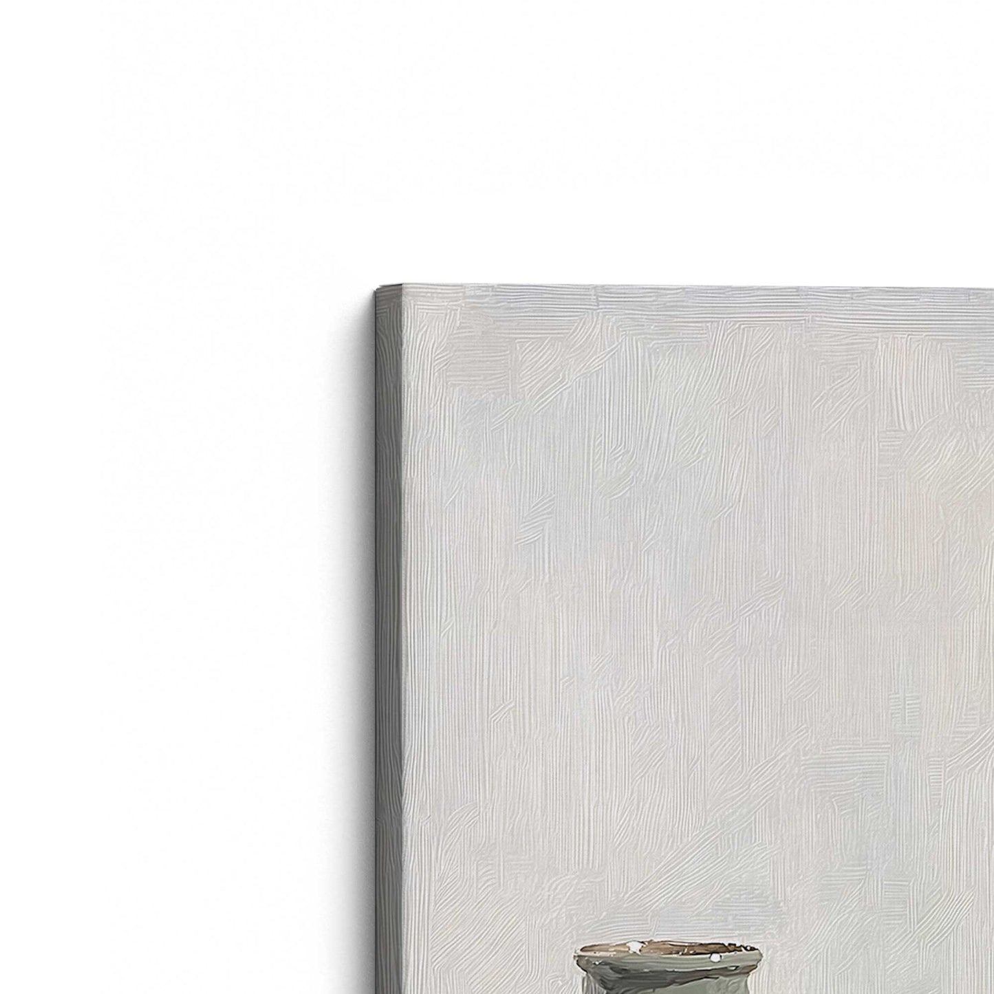 [Color:Stretched Canvas], Picture of the corner of the art