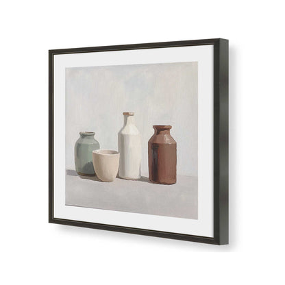 [Color:Satin Black], Picture of art in a Satin Black frame of the corner