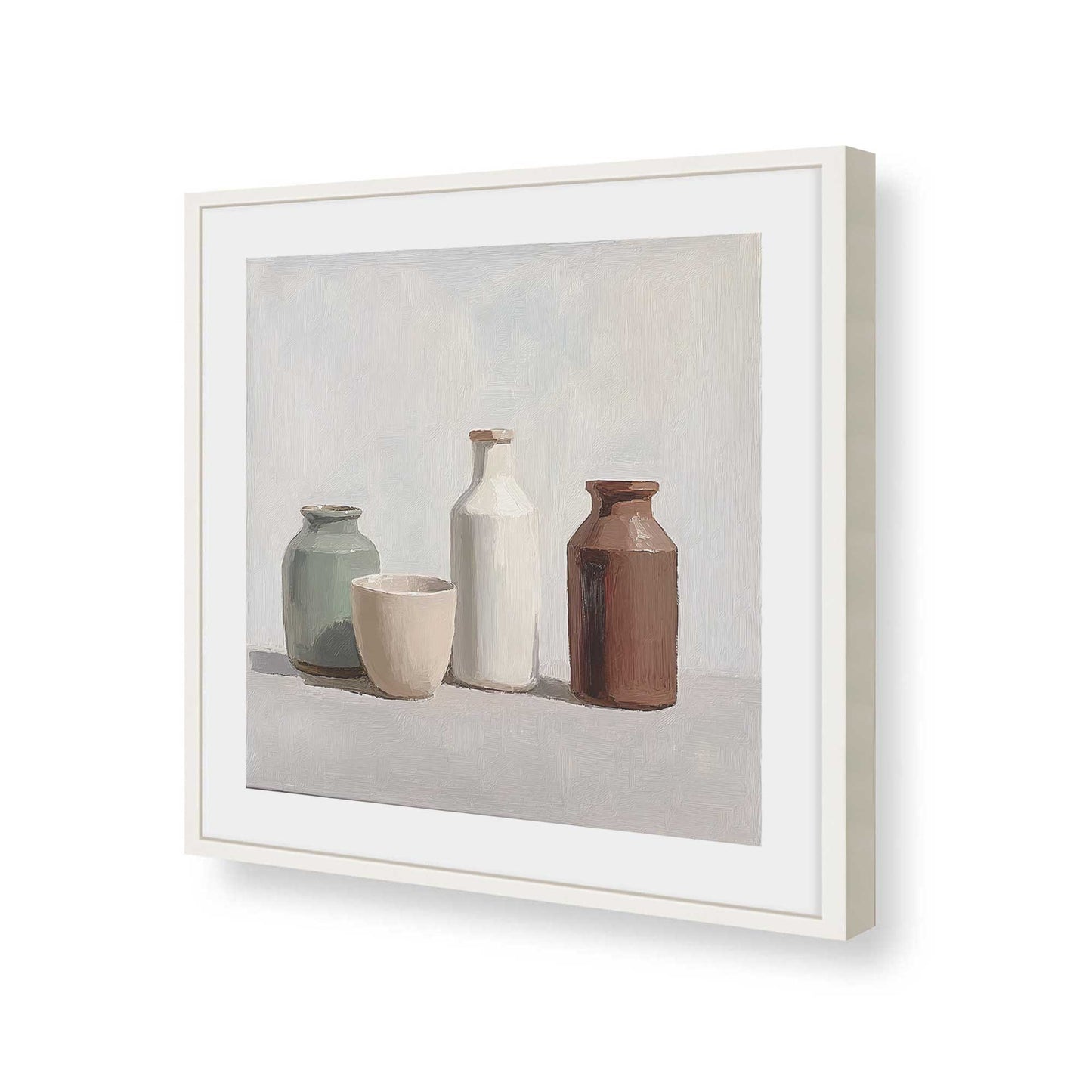 [Color:Opaque White], Picture of art in a Opaque White frame of the corner