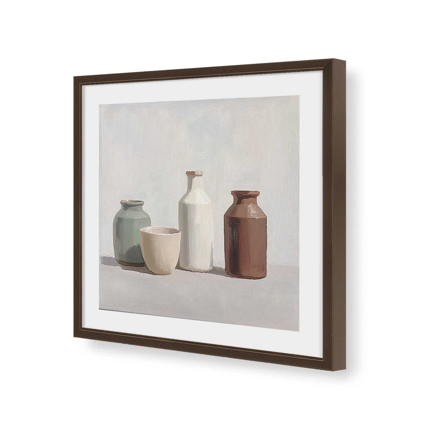 [Color:Espresso], Picture of art in a Espresso frame of the corner