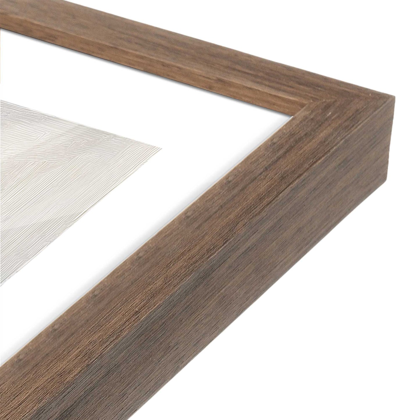 [Color:Walnut], Picture of art in a Walnut frame at an angle