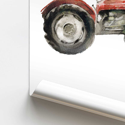 Red Tractor Promotional Rolled Print