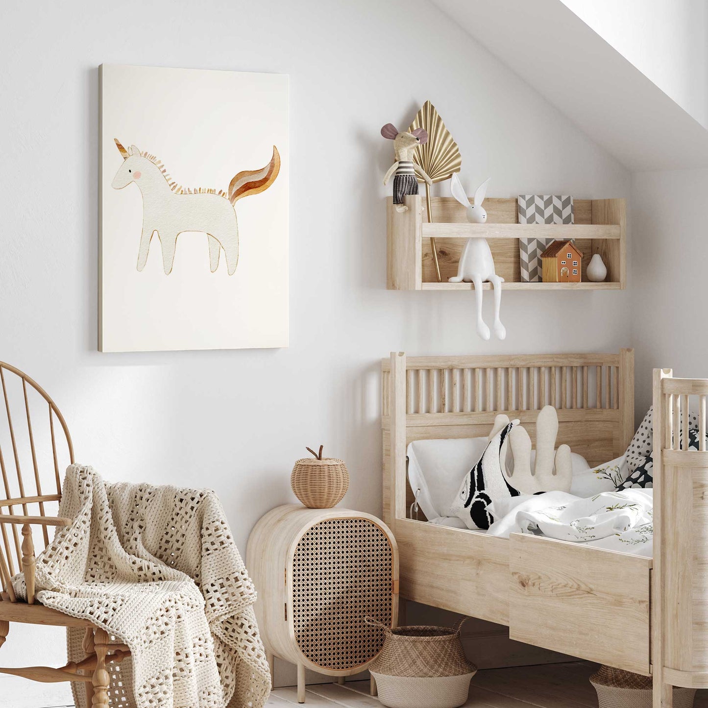 [color:Stretched Canvas], Picture of art on wall