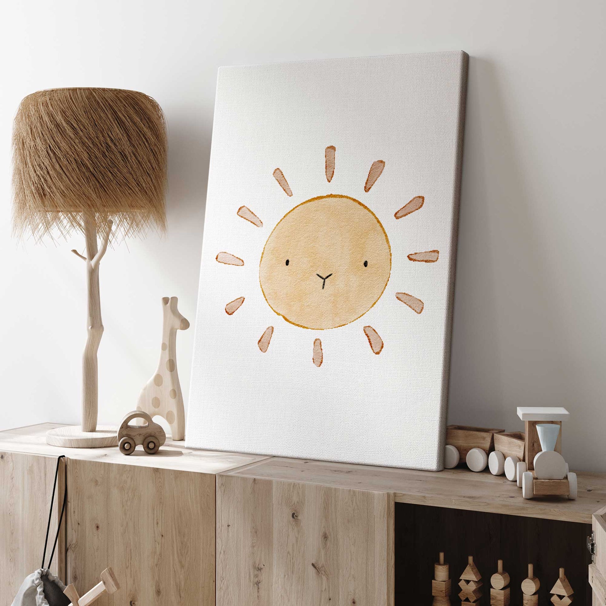 [color:Stretched Canvas], Picture of art on wall