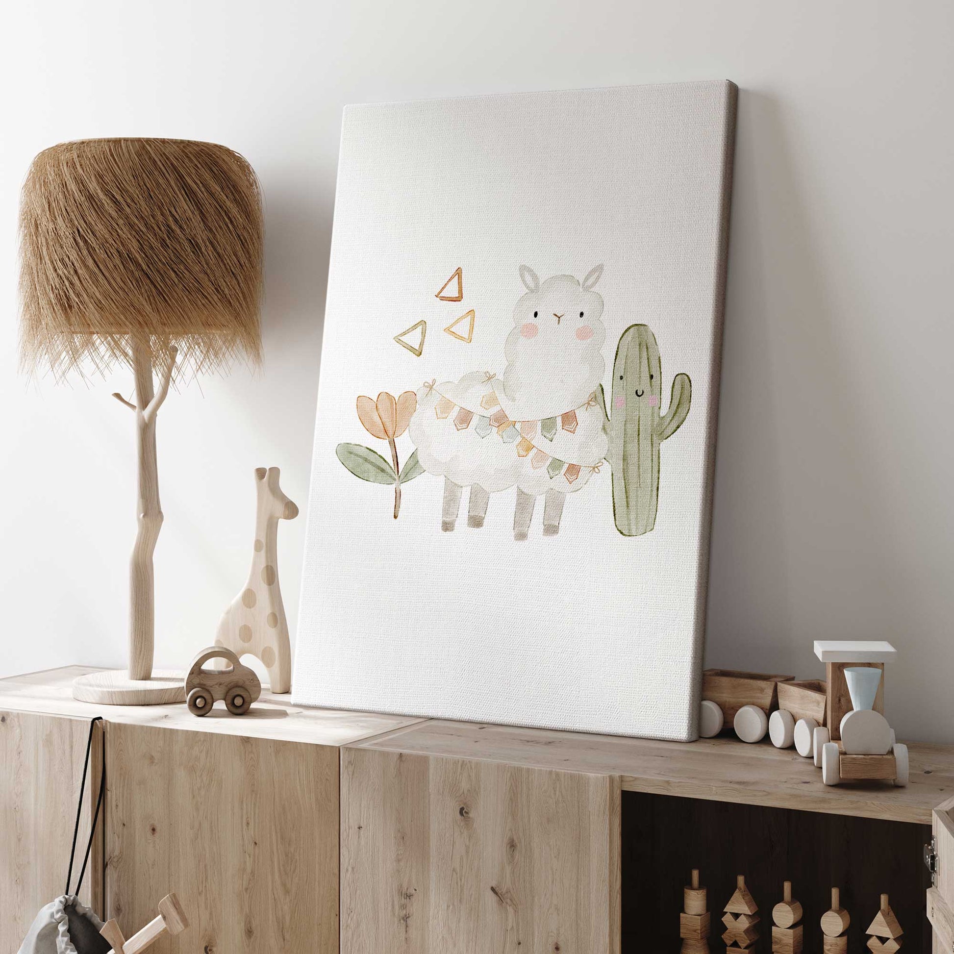 [color:Stretched Canvas], Picture of art on wall