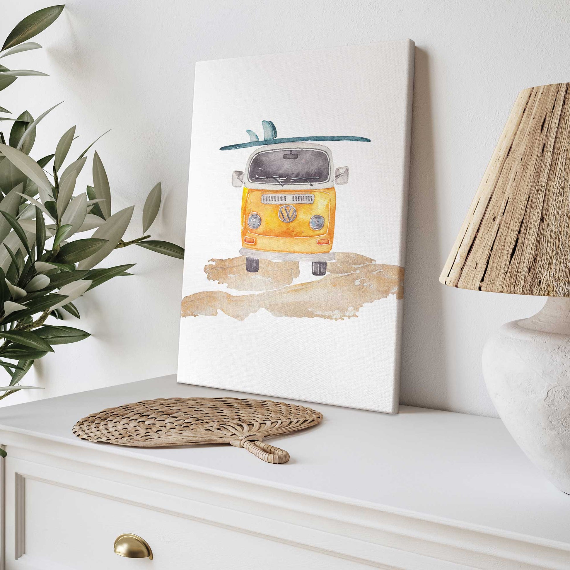 [color:Stretched Canvas], Picture of art on wall