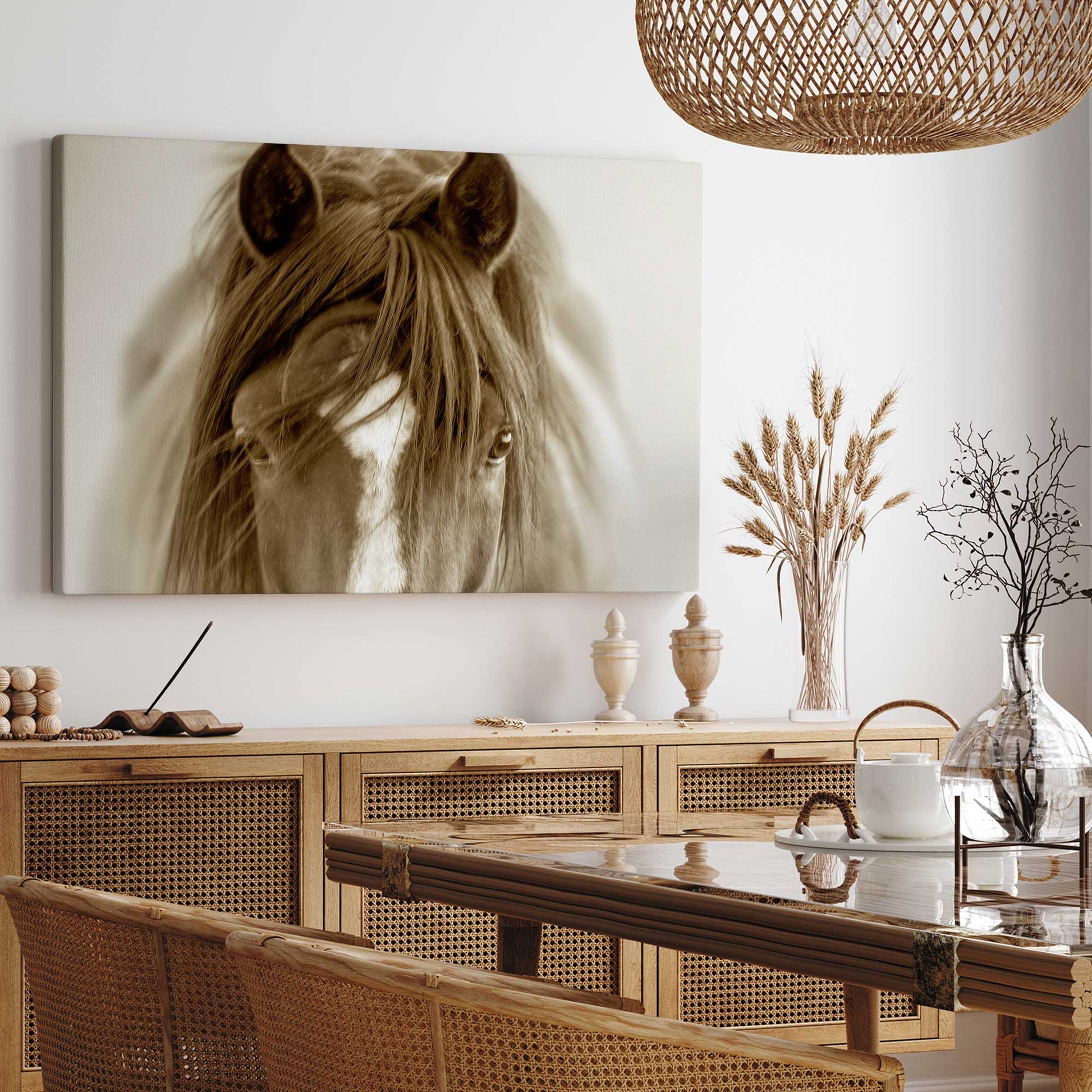 [color:Stretched Canvas], Picture of art on wall
