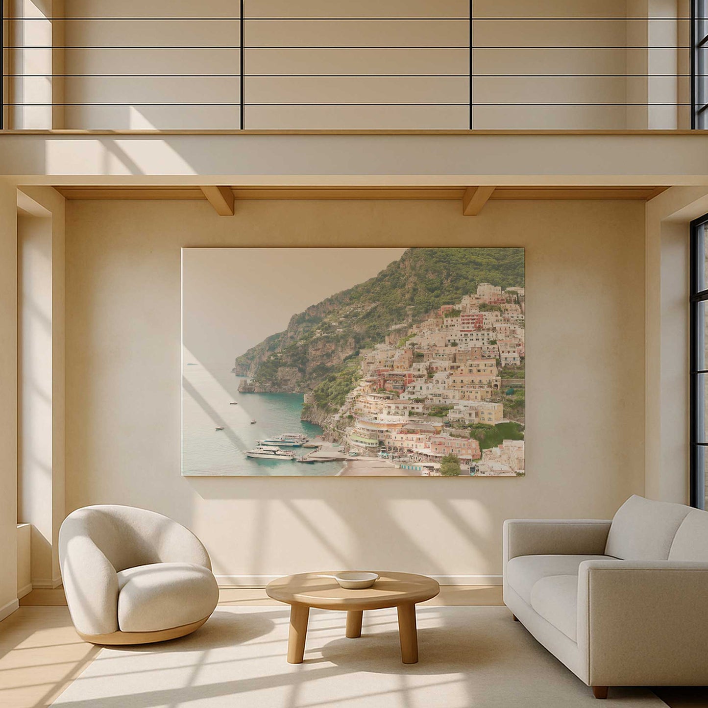 [Color:Stretched Canvas], Picture of art in a room