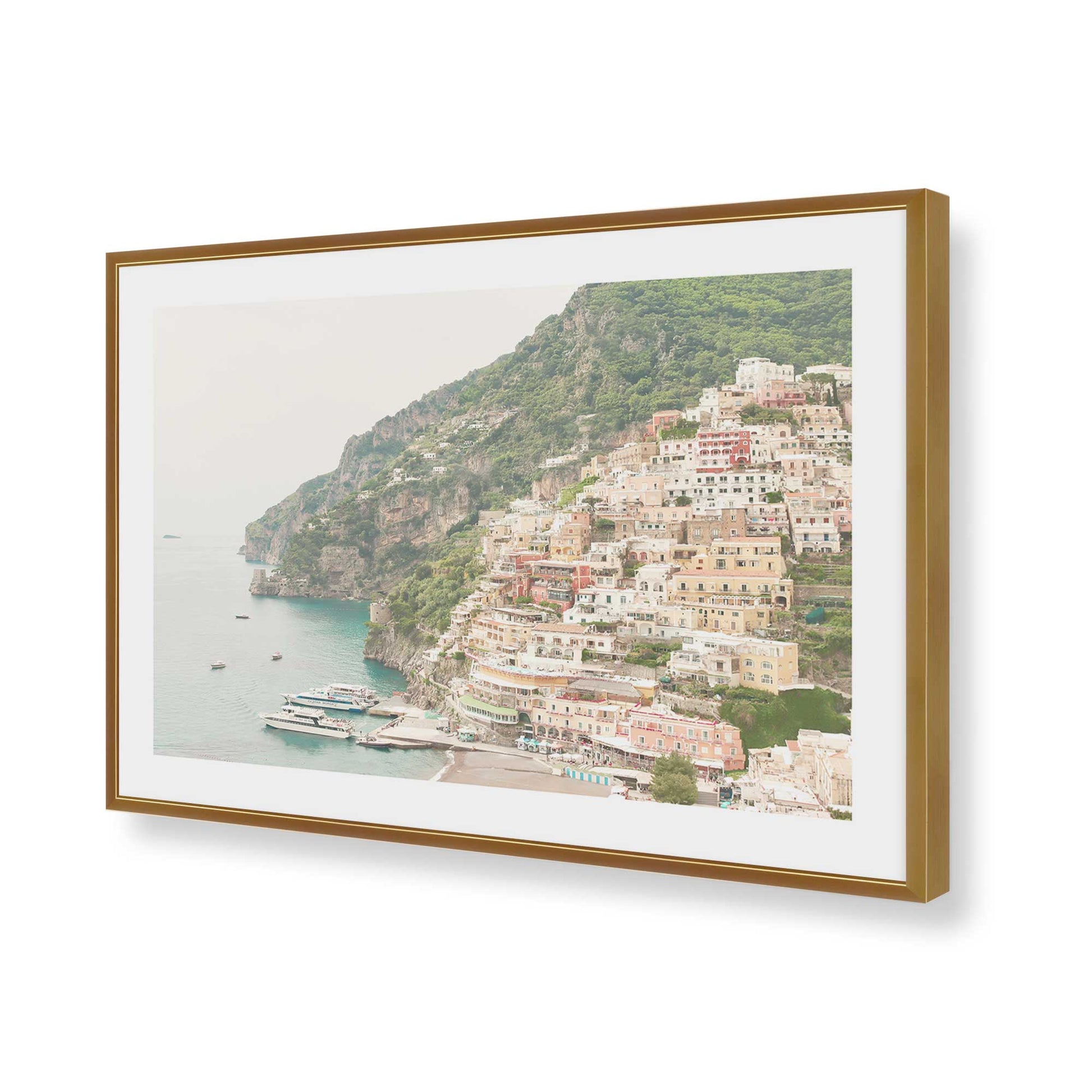 [Color:Polished Gold], Picture of art in a Polished Gold frame of the corner