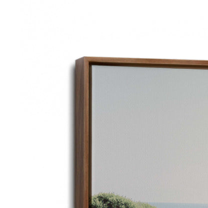 [Color:Walnut], Picture of art in a Walnut frame at an angle