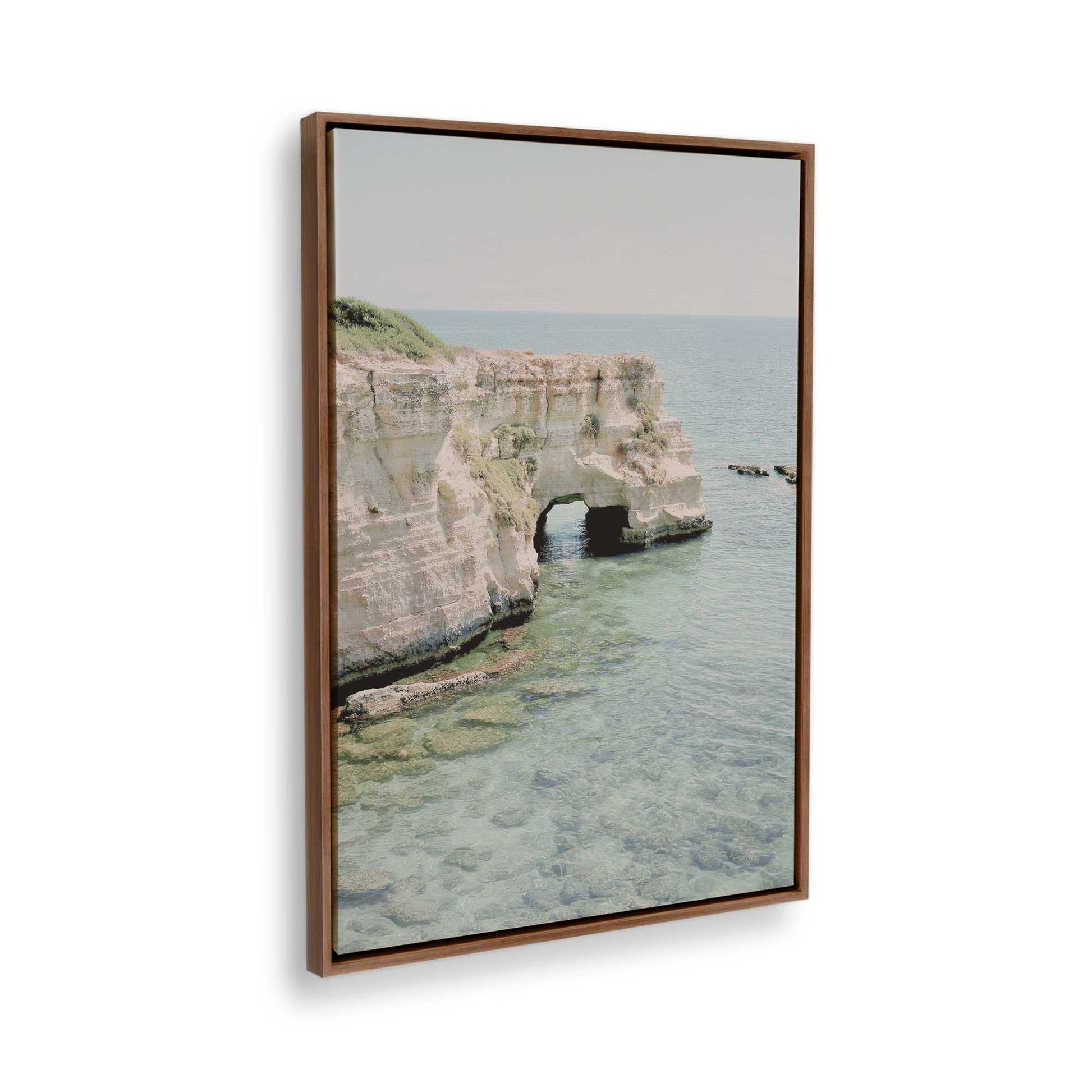 [Color:Walnut], Picture of the corner of the art