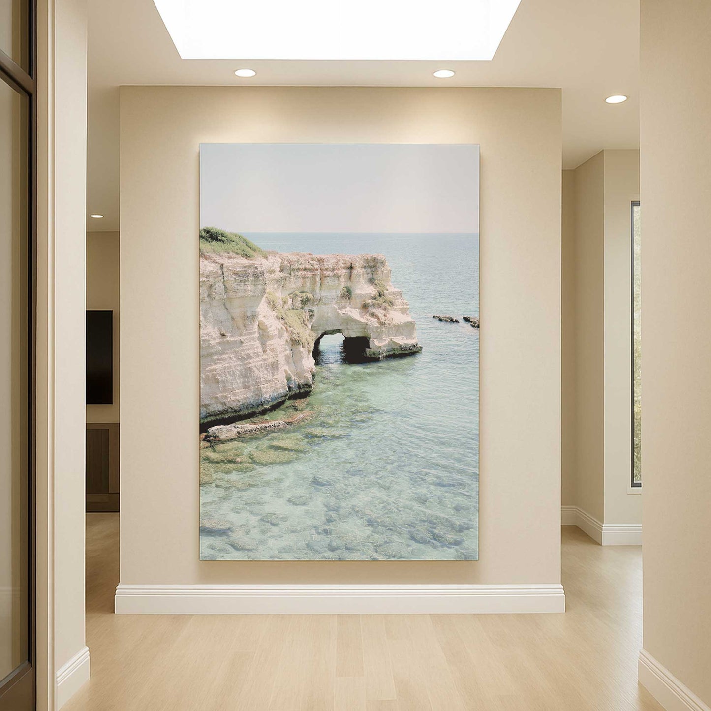 [Color:Stretched Canvas], Picture of art in a room