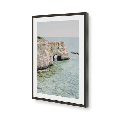 [Color:Satin Black], Picture of art in a Satin Black frame of the corner