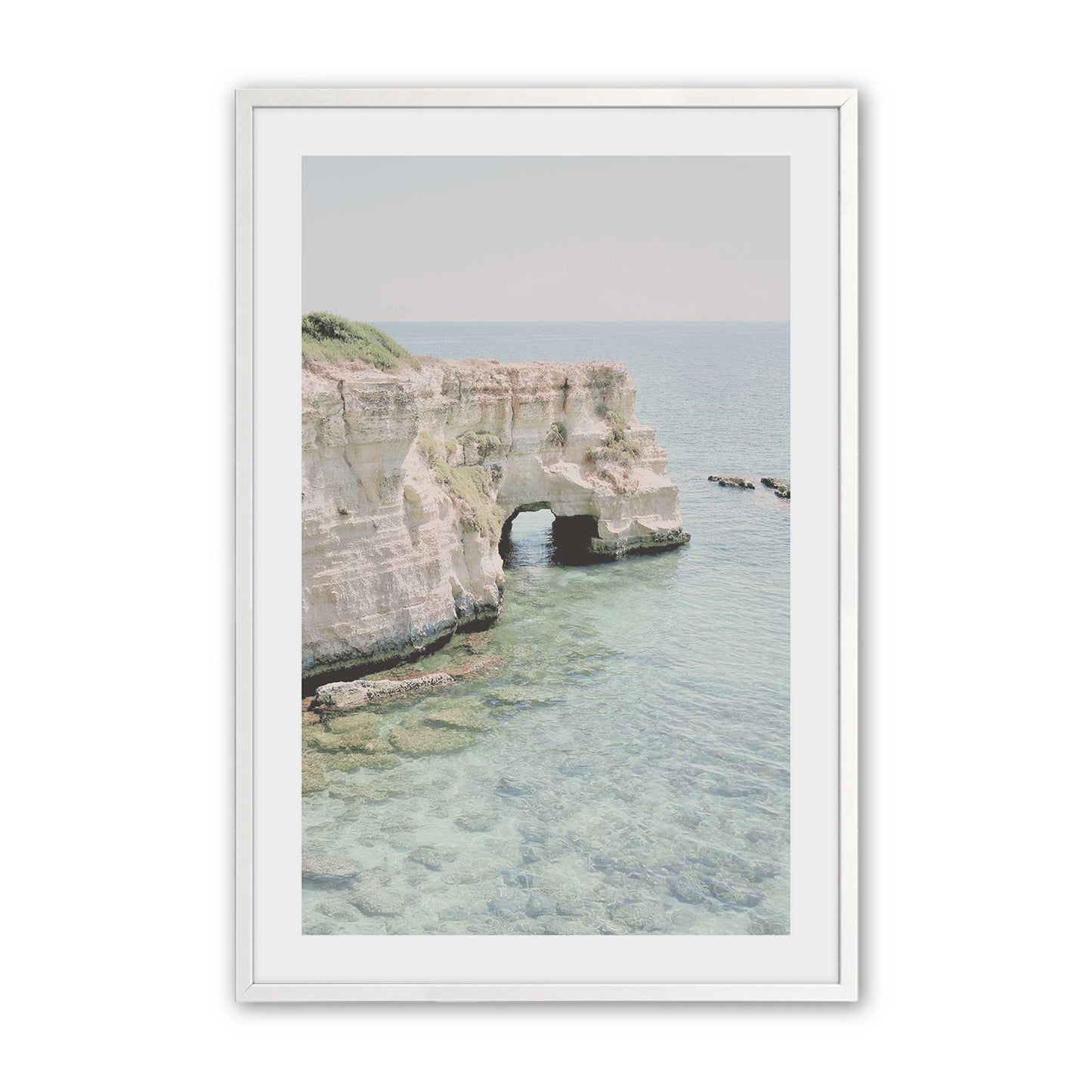 [Color:Opaque White], Picture of art in a Opaque White frame