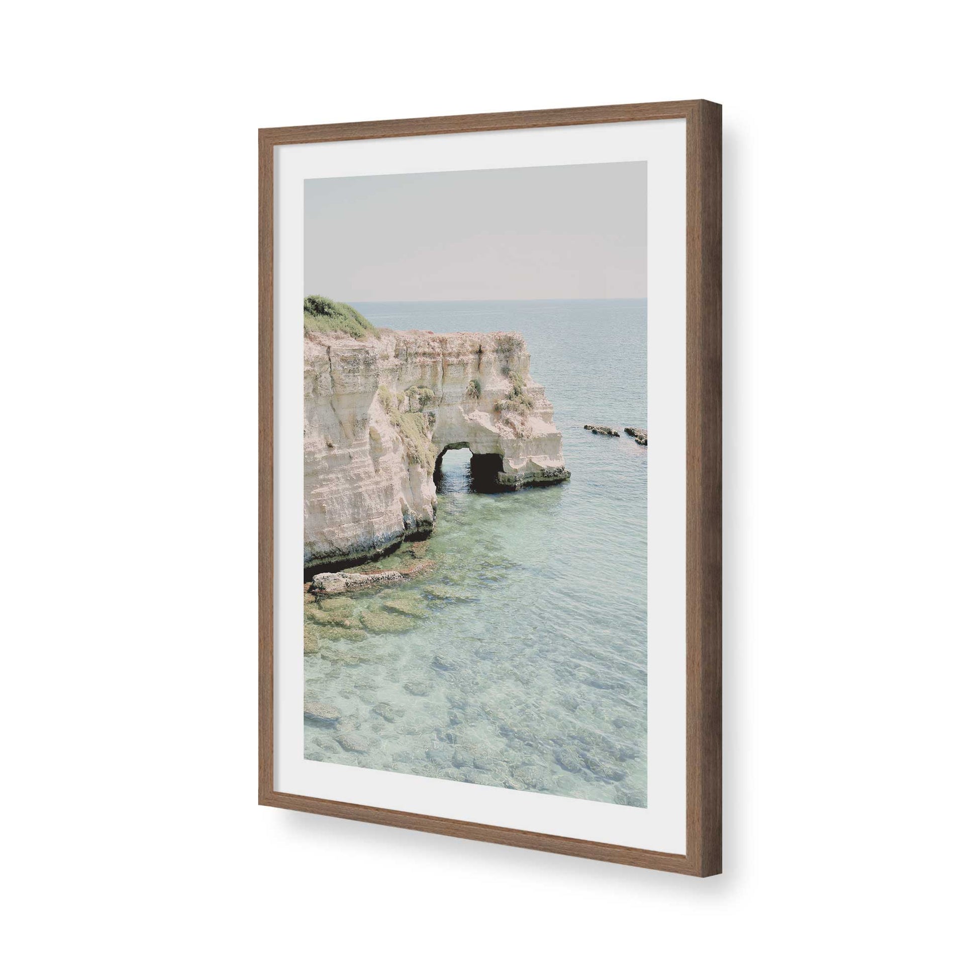 [Color:Walnut], Picture of art in a Walnut frame of the corner