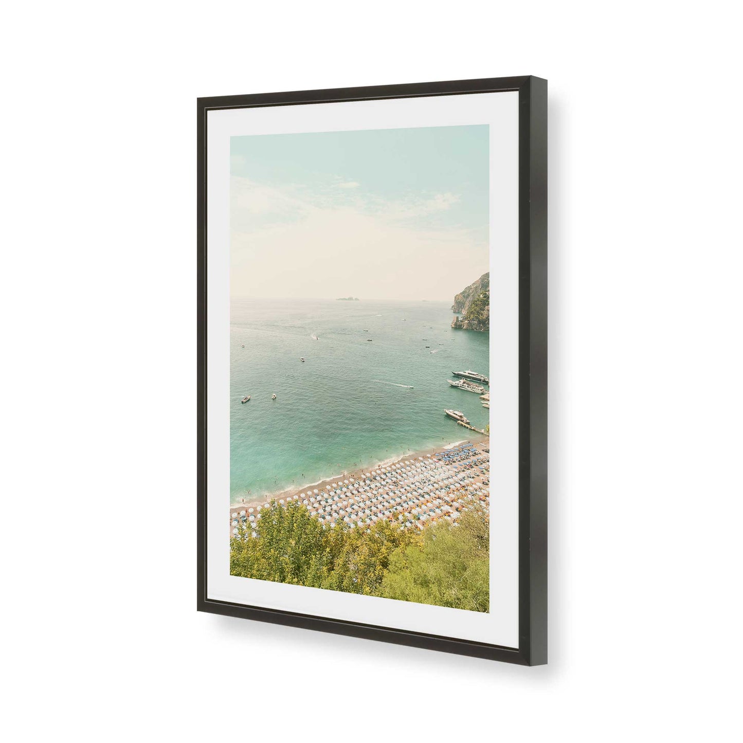[Color:Satin Black], Picture of art in a Satin Black frame of the corner