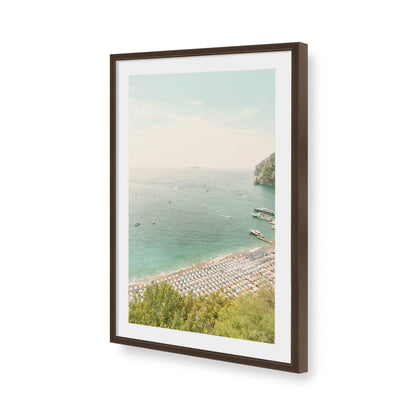 [Color:Brown], Picture of art in a Brown frame of the corner