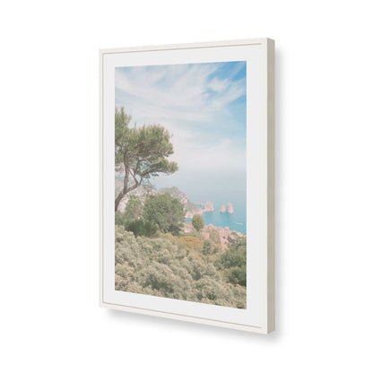 [Color:Opaque White], Picture of art in a Opaque White frame of the corner