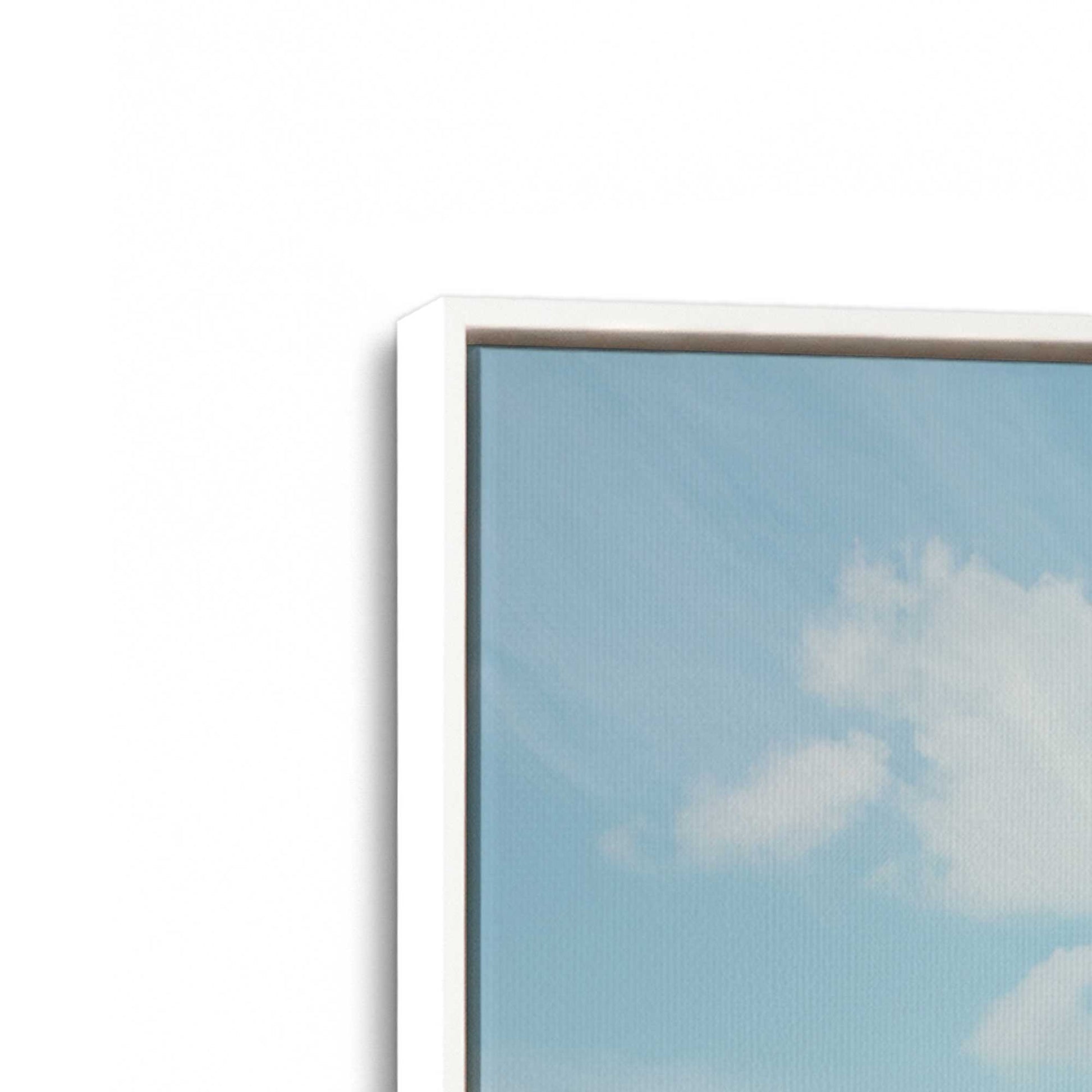 [Color:Opaque White], Picture of art in a White frame at an angle
