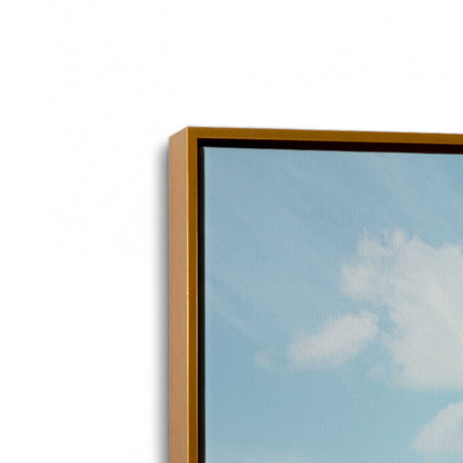 [Color:Polished Gold], Picture of art in a Polished Gold frame at an angle