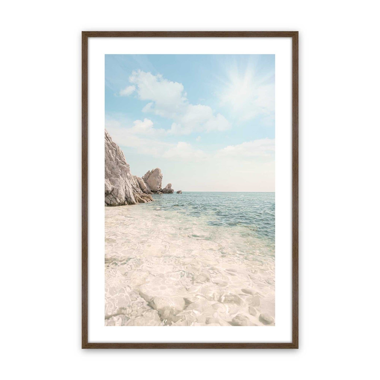 [Color:Walnut], Picture of art in a Walnut frame