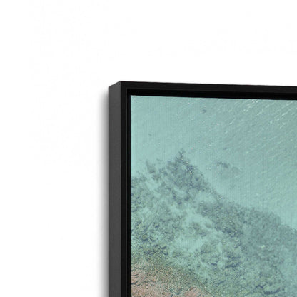 [Color:Satin Black], Picture of art in a Satin Black frame at an angle
