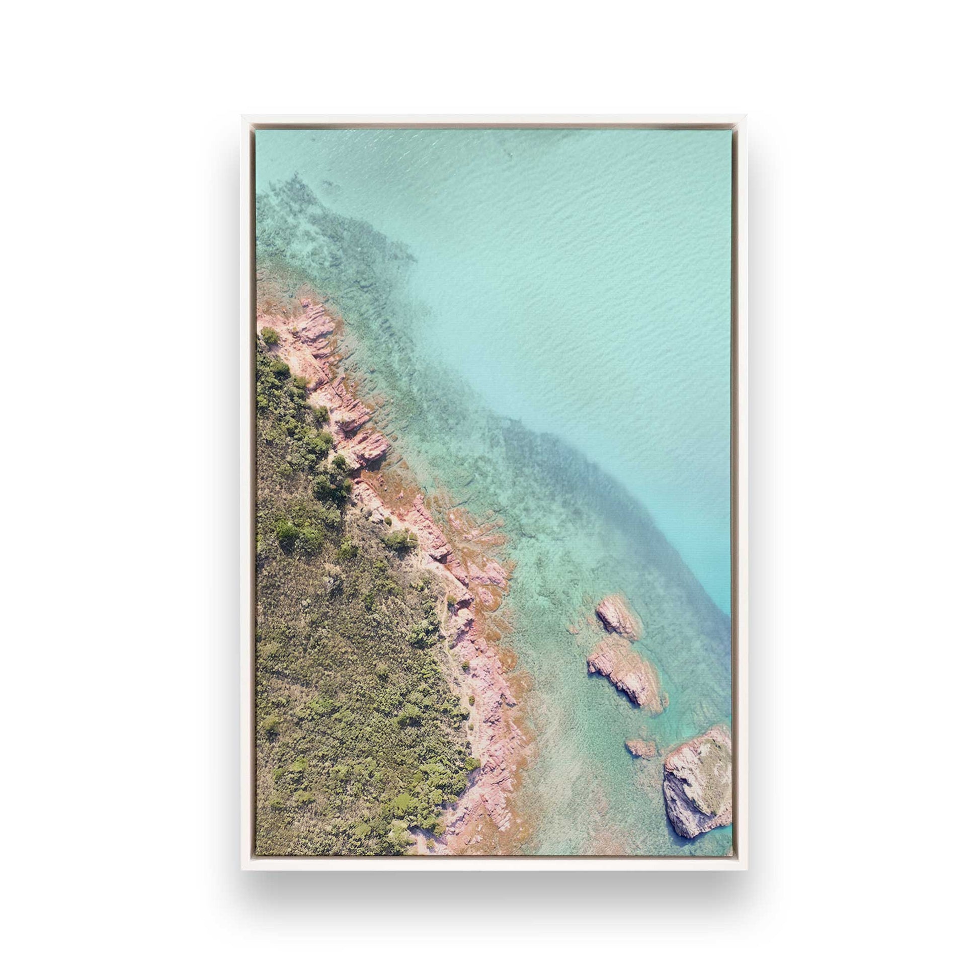 [Color:Opaque White], Picture of art in a White frame
