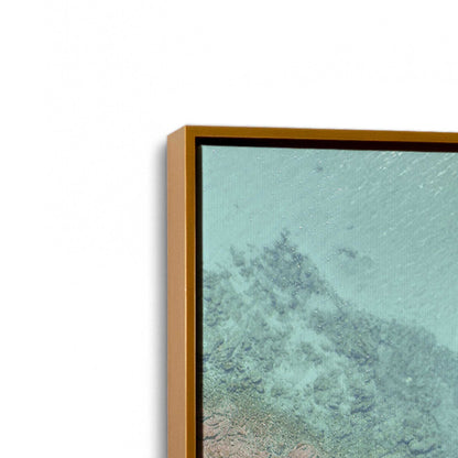 [Color:Polished Gold], Picture of art in a Polished Gold frame at an angle
