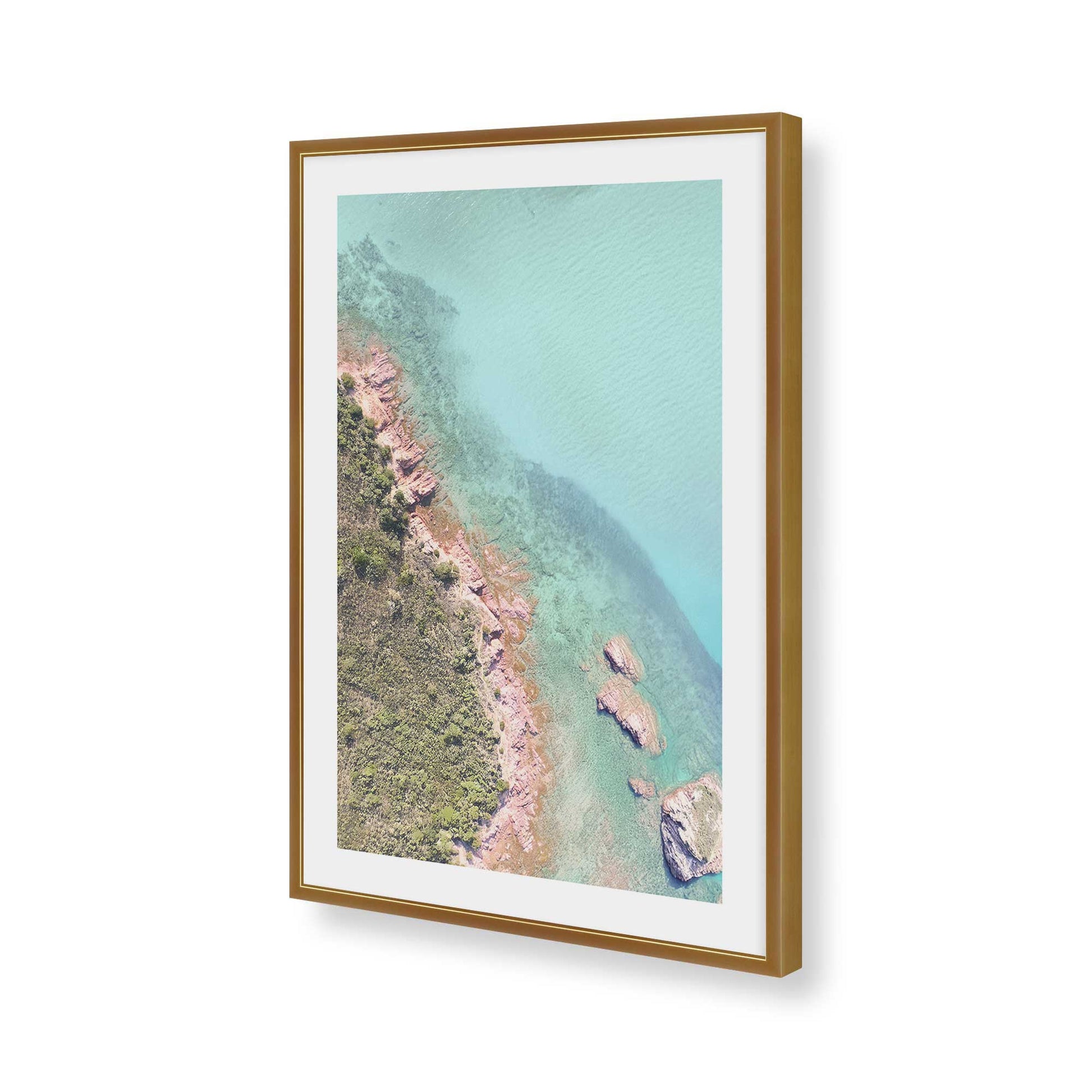 [Color:Polished Gold], Picture of art in a Polished Gold frame of the corner