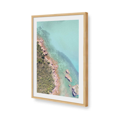 [Color:American Maple], Picture of art in a American Maple frame of the corner