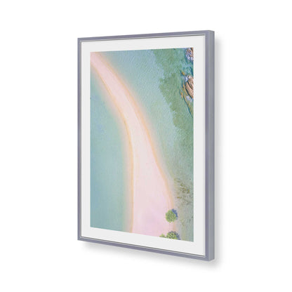 [Color:Polished Chrome], Picture of art in a Polished Chrome frame of the corner