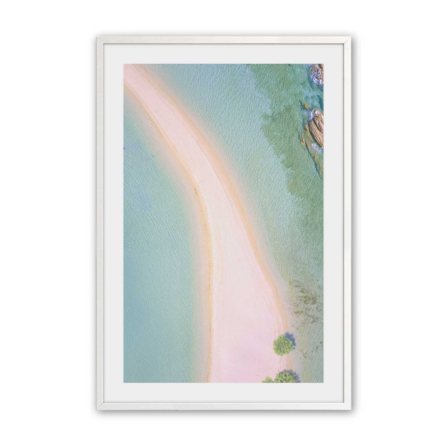 [Color:Opaque White], Picture of art in a Opaque White frame