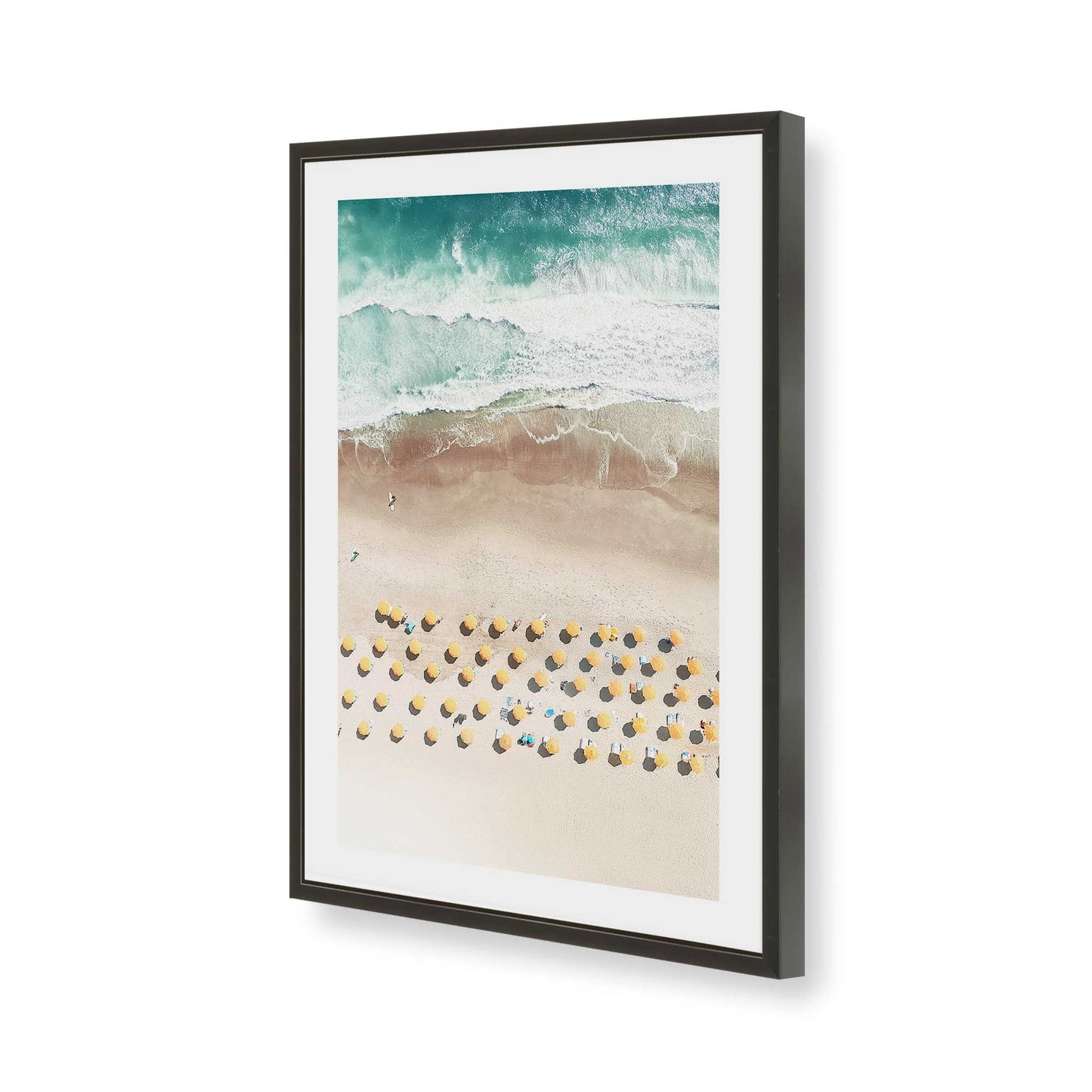 [Color:Satin Black], Picture of art in a Satin Black frame of the corner