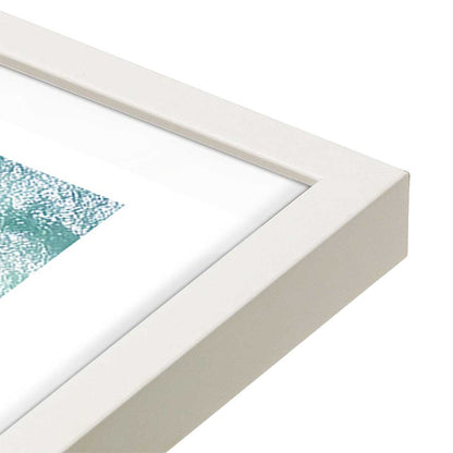 [Color:Opaque White], Picture of art in a Opaque White frame at an angle
