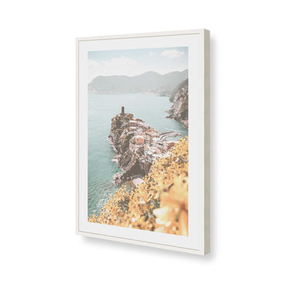 [Color:Opaque White], Picture of art in a Opaque White frame of the corner