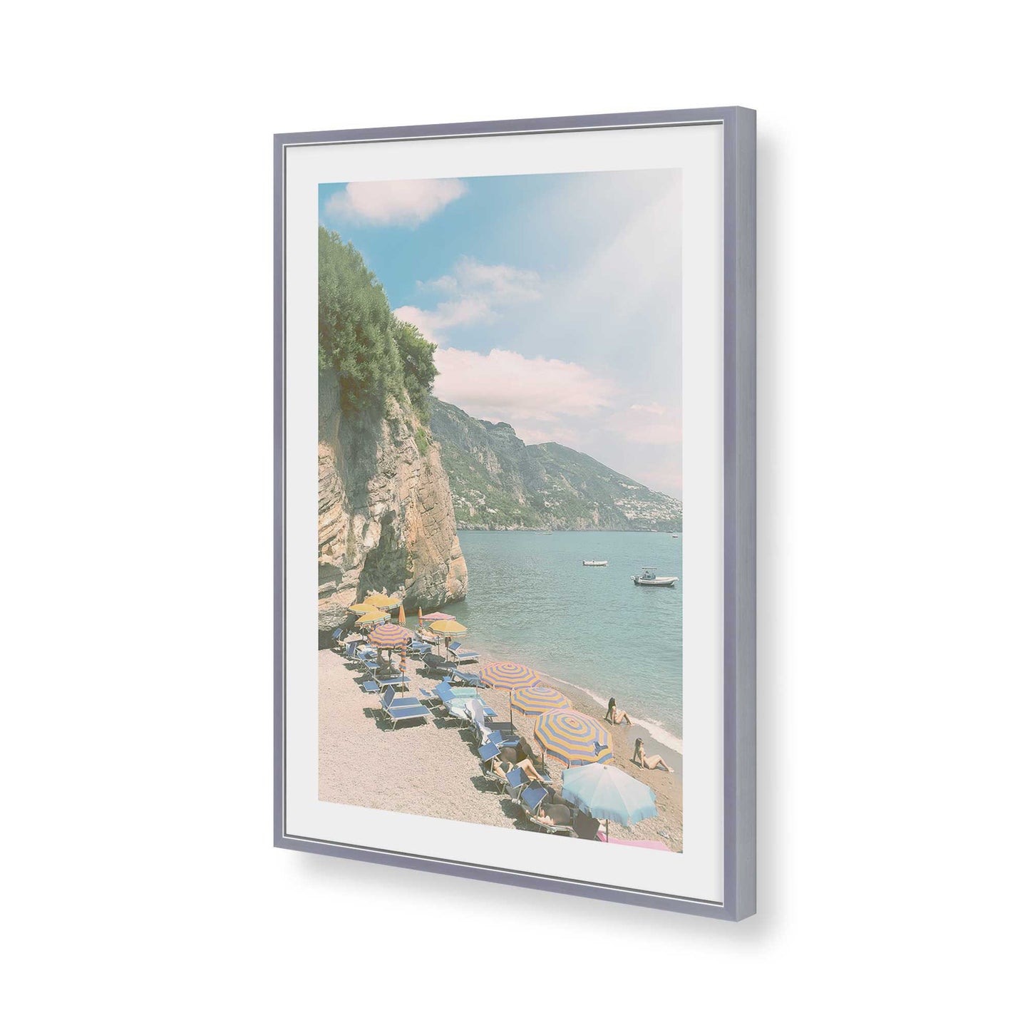 [Color:Polished Chrome], Picture of art in a Polished Chrome frame of the corner