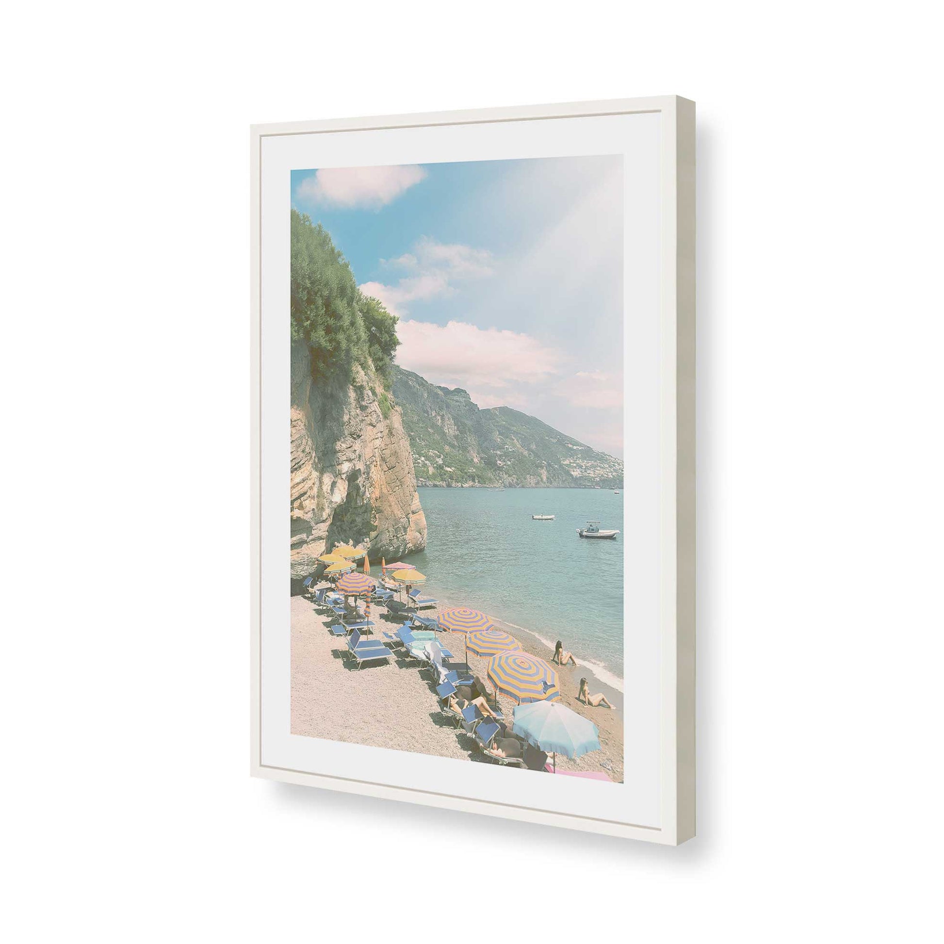 [Color:Opaque White], Picture of art in a Opaque White frame of the corner