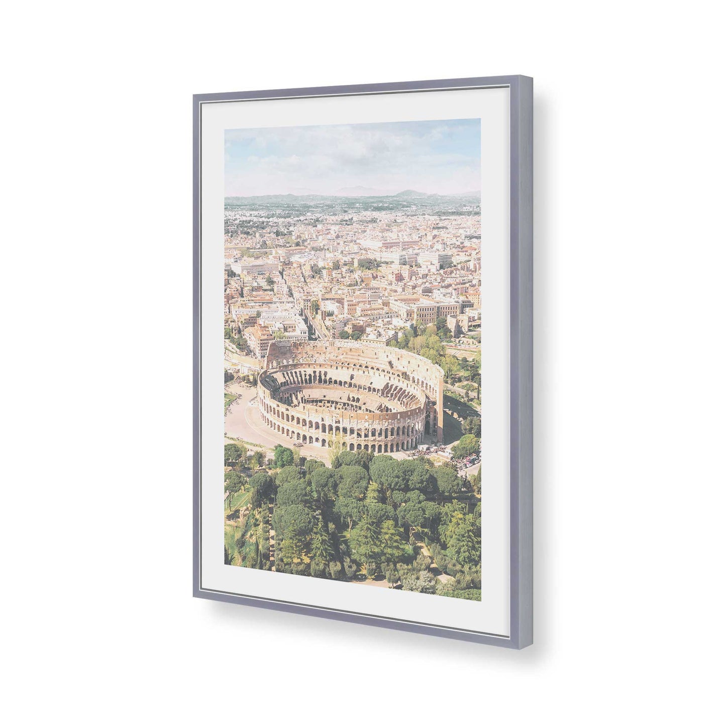 [Color:Polished Chrome], Picture of art in a Polished Chrome frame of the corner