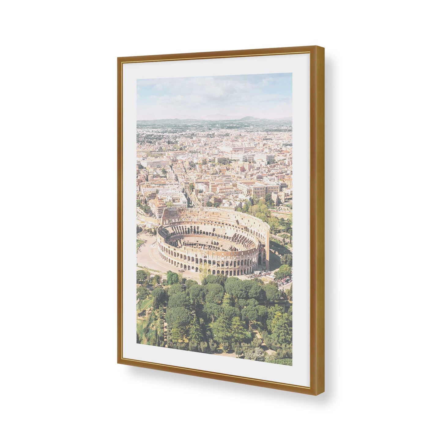 [Color:Polished Gold], Picture of art in a Polished Gold frame of the corner