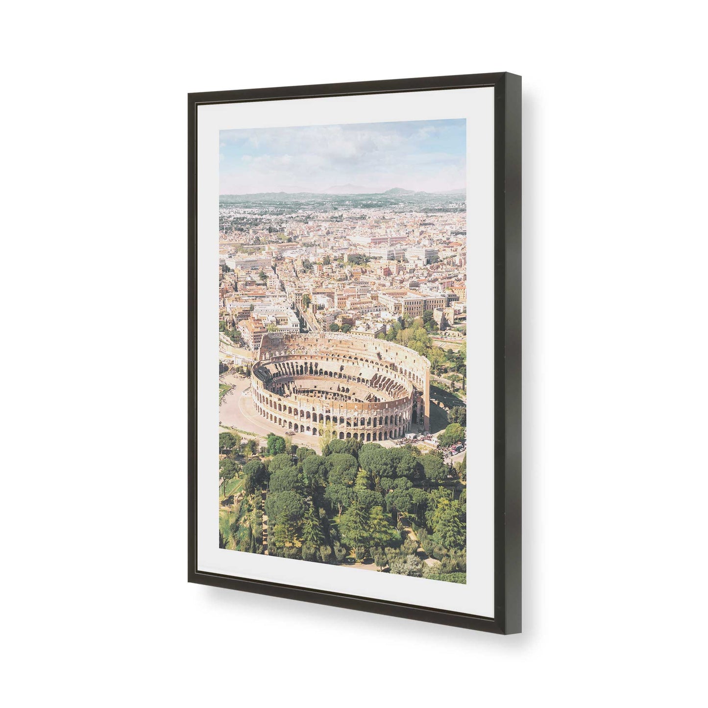 [Color:Satin Black], Picture of art in a Satin Black frame of the corner