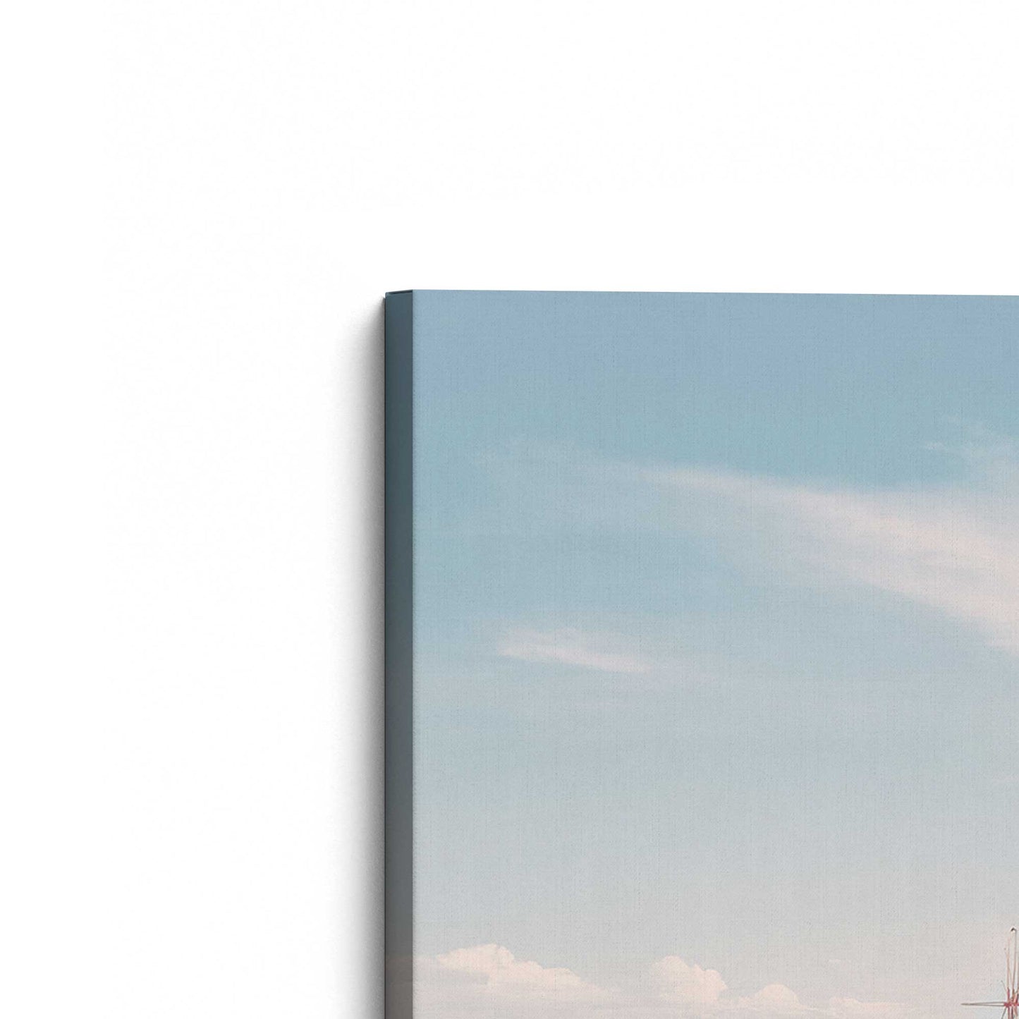 [Color:Stretched Canvas], Picture of the corner of the art