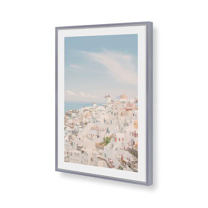 [Color:Polished Chrome], Picture of art in a Polished Chrome frame of the corner
