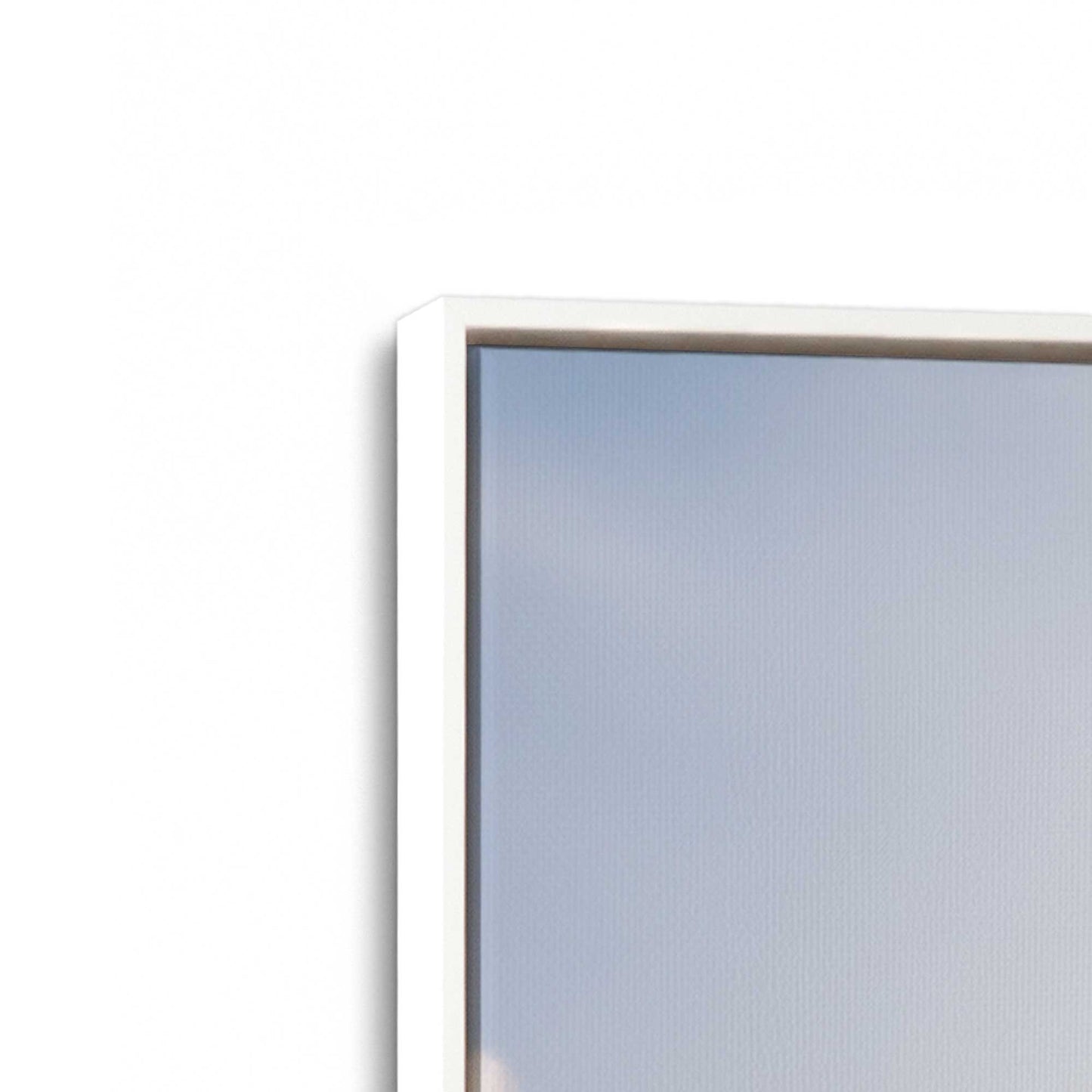 [Color:Opaque White], Picture of art in a White frame at an angle