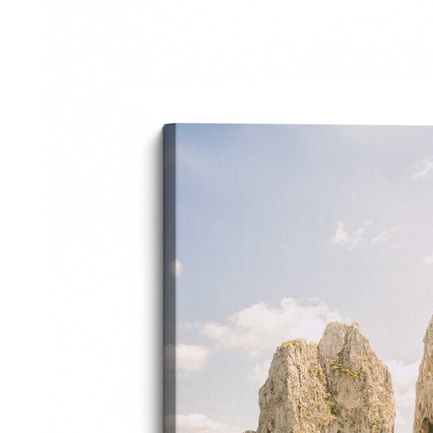 [Color:Stretched Canvas], Picture of the corner of the art