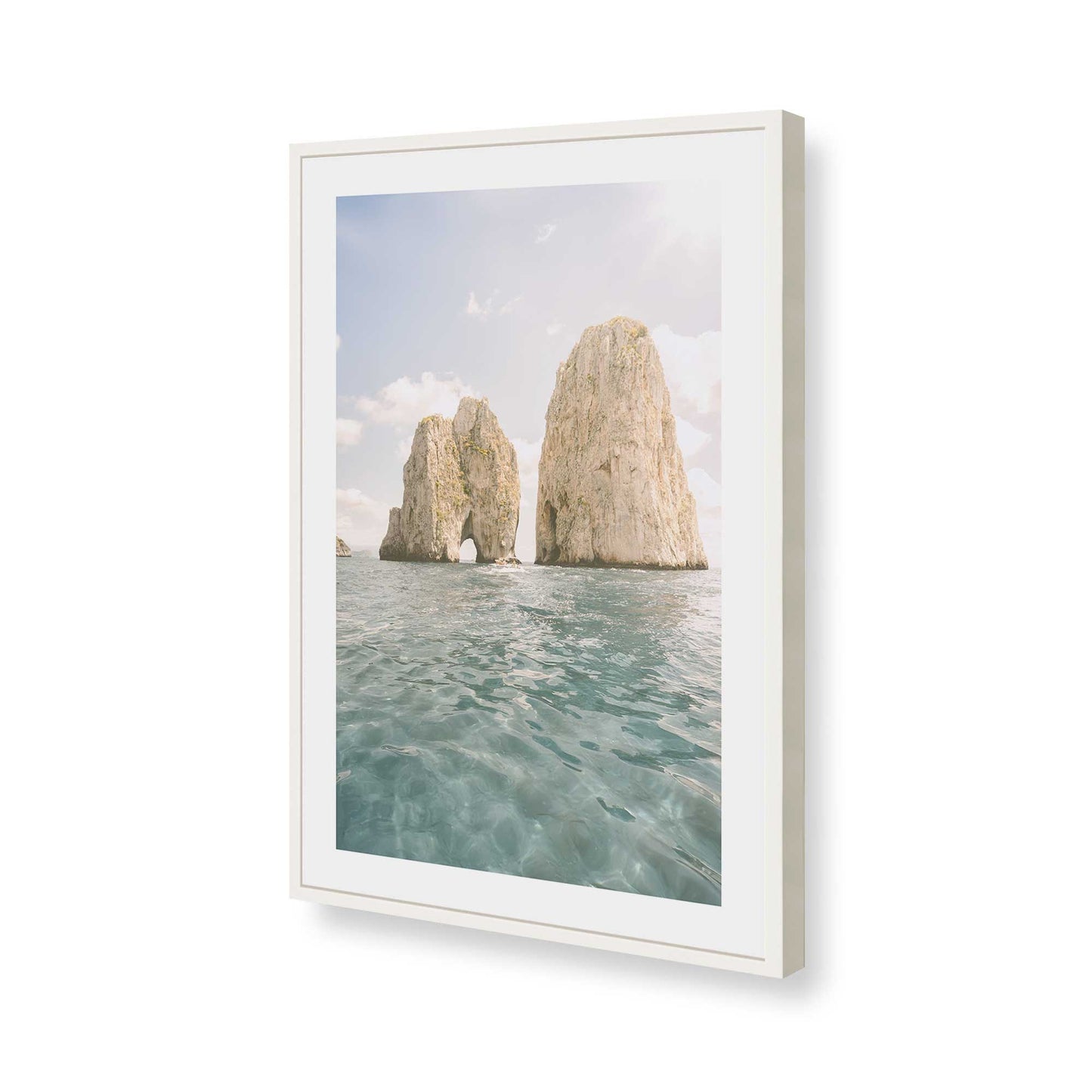 [Color:Opaque White], Picture of art in a Opaque White frame of the corner